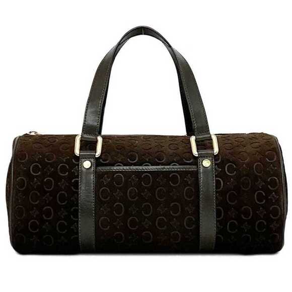CELINE Brown Leather Boston Bag - Picture 1 of 11